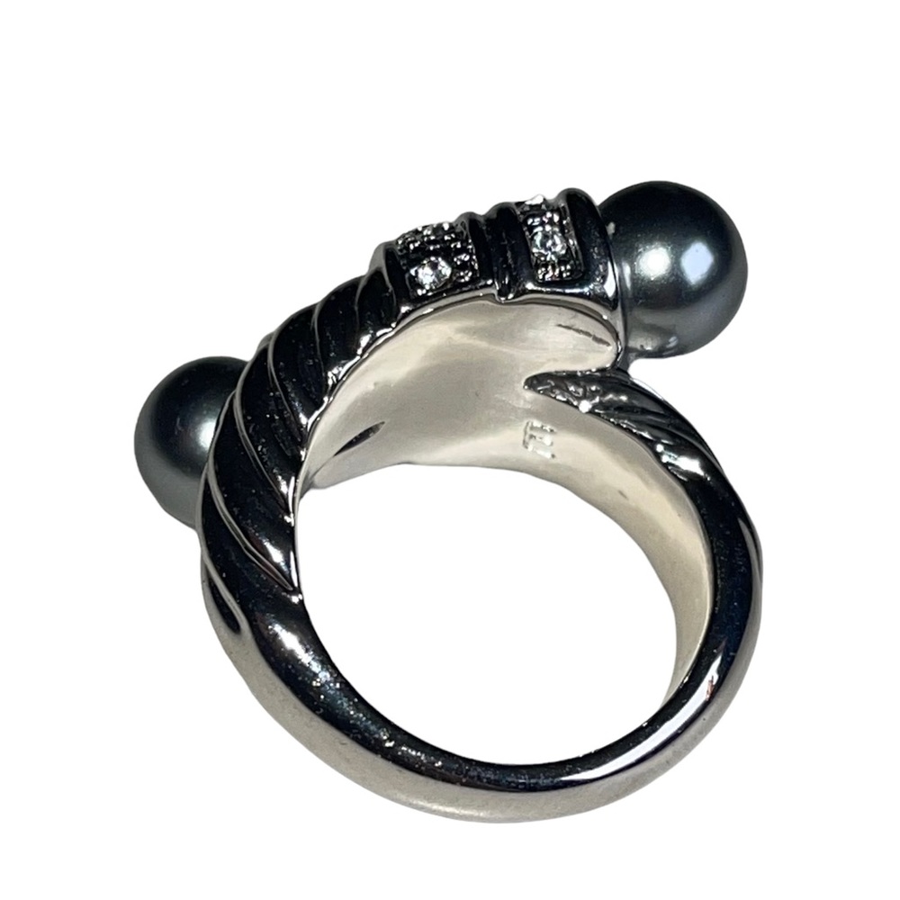 Camille Lucie vintage silver plated statement ring in etc - Picture 11 of 11